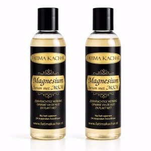 Voordeelset 2 flessen Magnesium/Msm  serum 200 ml