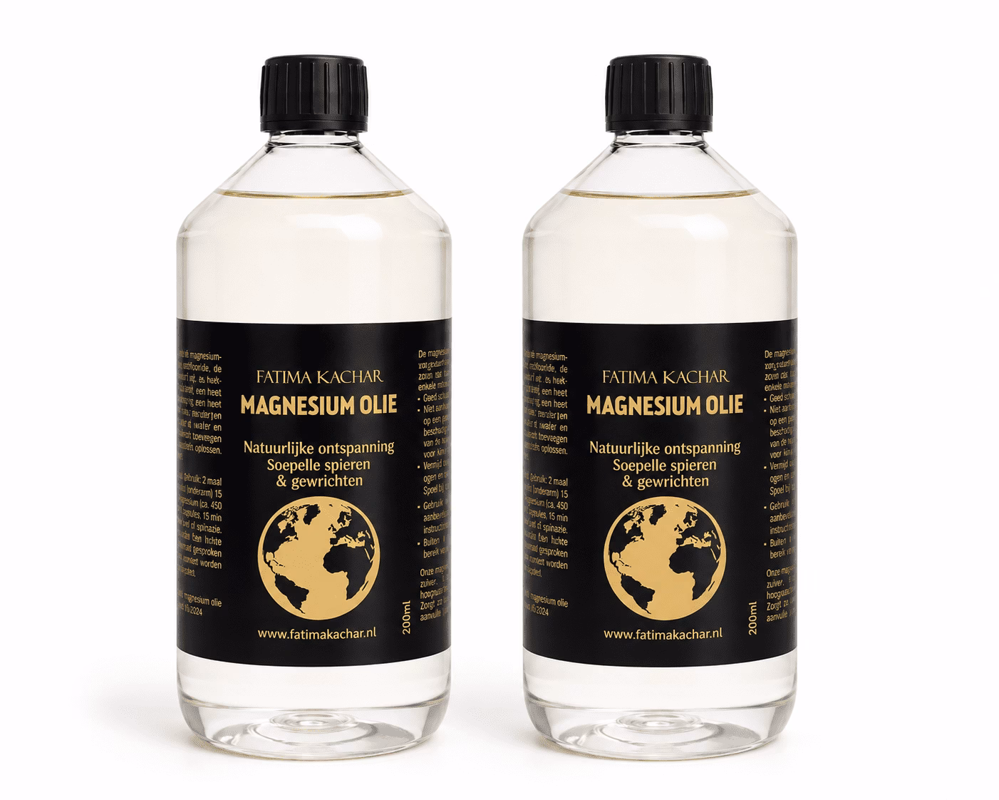 Set 2 x Magnesiumolie navulfles 1000 ml