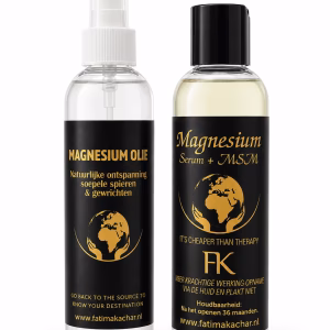 Set Magnesiumolie 200 ml en Magnesium + Msm serum 200 ml