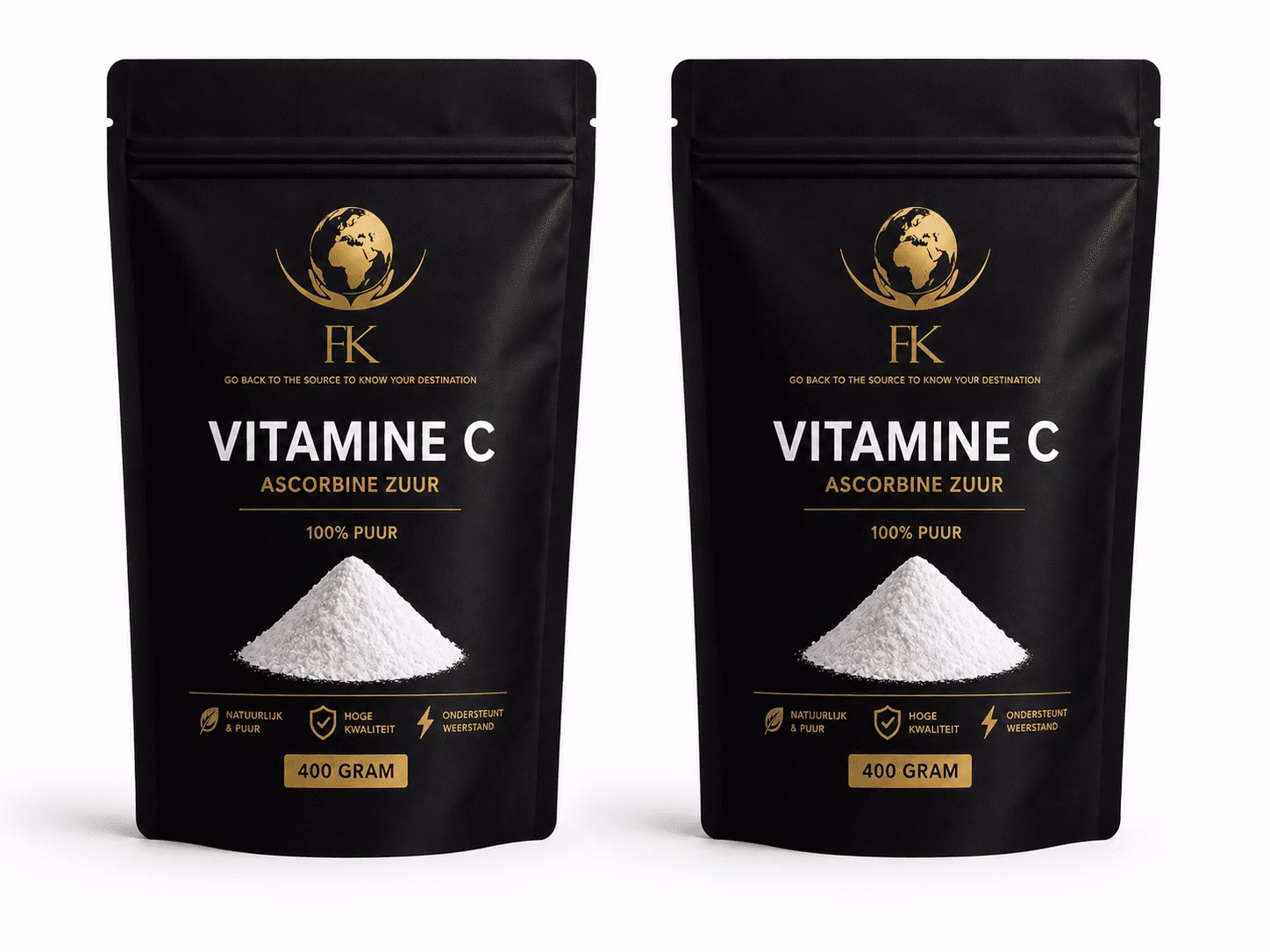 Voordeelset 2x Vitamine C poeder 400 gram