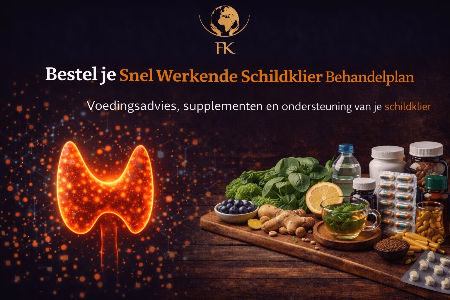 Bestel je behandelplan voor een te snel werkende schildklier.