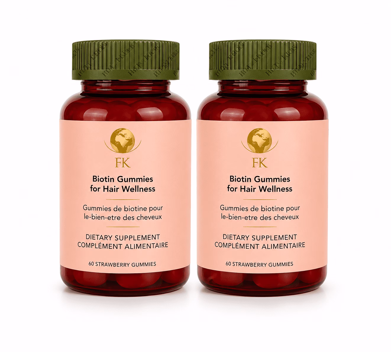 Hair Gummies Duo Pack (2 potten) voordeel potten