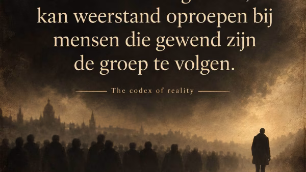 Wanneer je zelfstandig denkt.