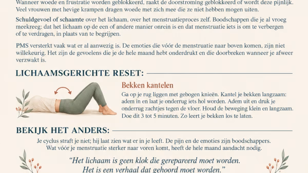 Menstruatiepijn een boodschap van je lichaam